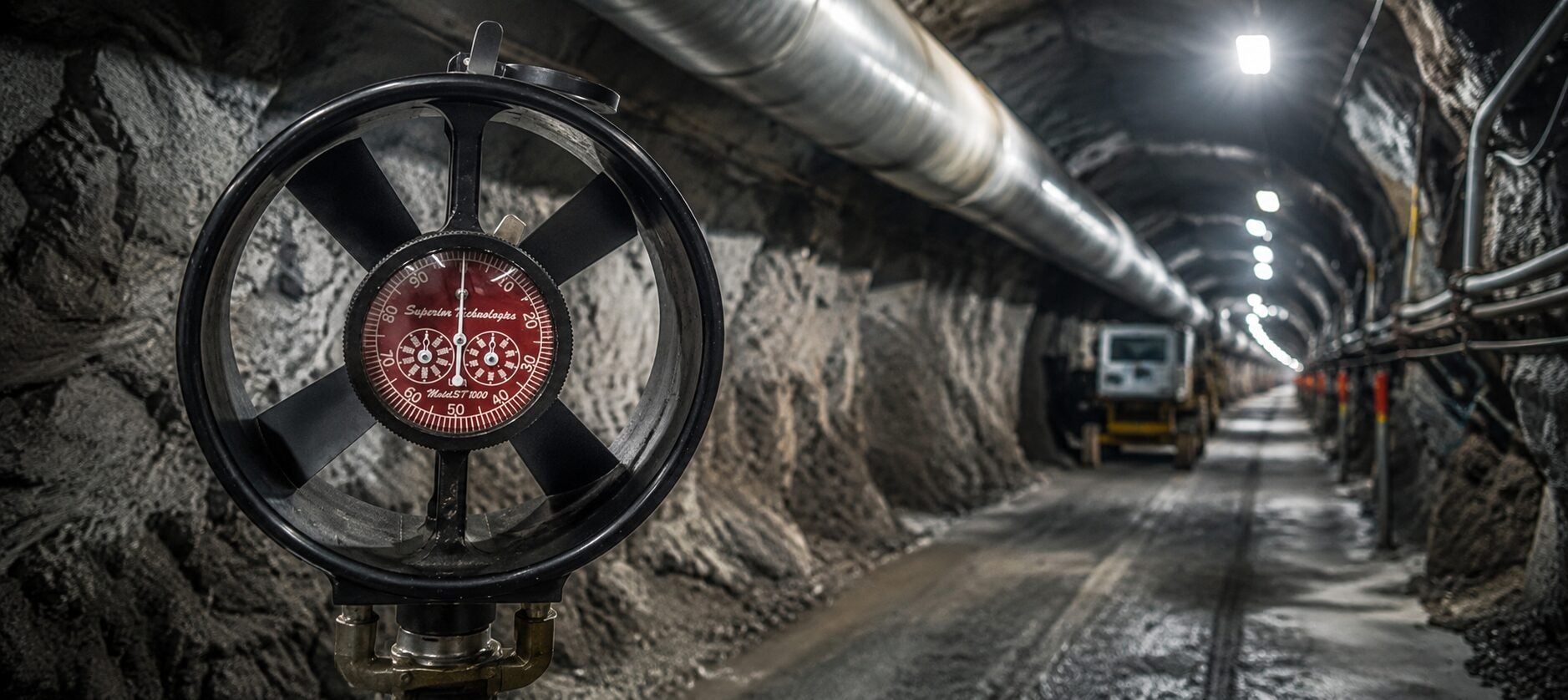 Superior anemometer in an underground mine setting