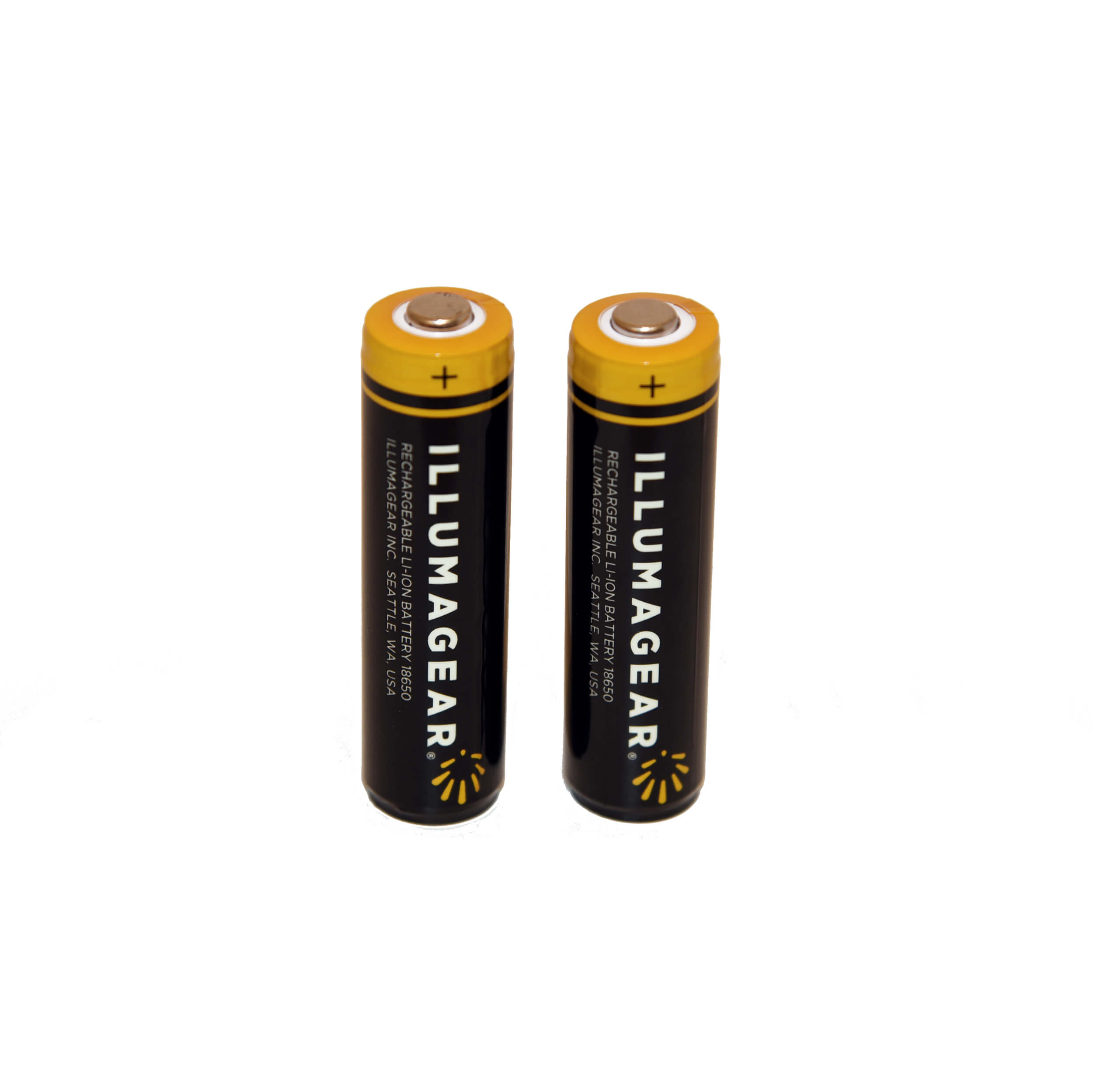 a 2 pack set of halo illumagear rechargeable batteries