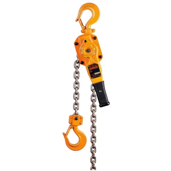 Harrington lever chain hoist with hooks and load chain