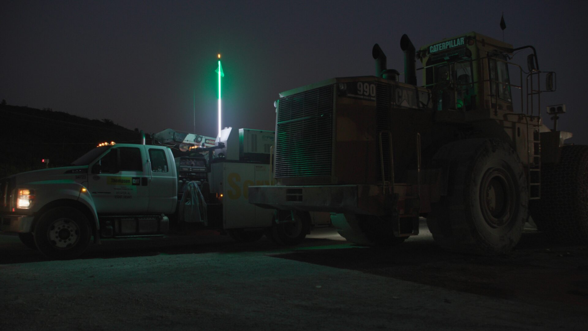 Buggy Whip safety whips at a mine in the USA