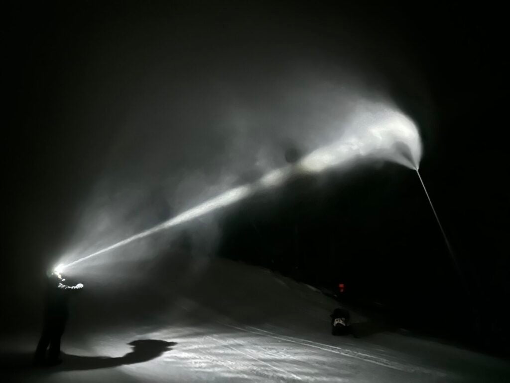 Ski area hands free lighting