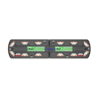 12-50005-ES 48" Ecco 12+ Pro Vantage™ Lightbar, 12 Amber Modules, 6 Worklights, 2 STT