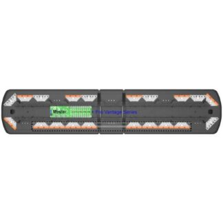 12-50116-ES 54" Ecco 12+ Pro Vantage™ Lightbar, 14 Amber Modules, 6 White Modules