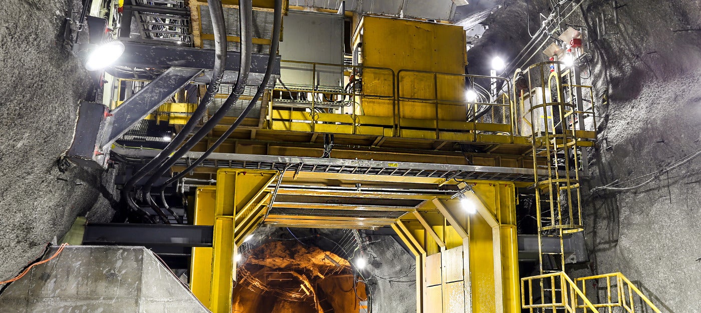 Electrical equipment in an underground mine