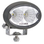 Ultima Oval Work Lamp Flood Beam, 1000 Lumens, Black