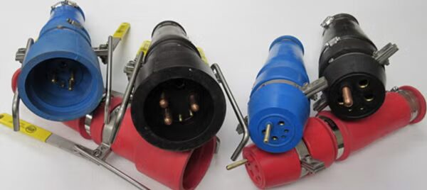 Group of Special Mine Services (SMS) electrical connectors